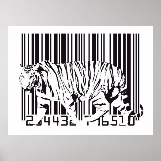 Affiche Code-barres Tiger (Devant)