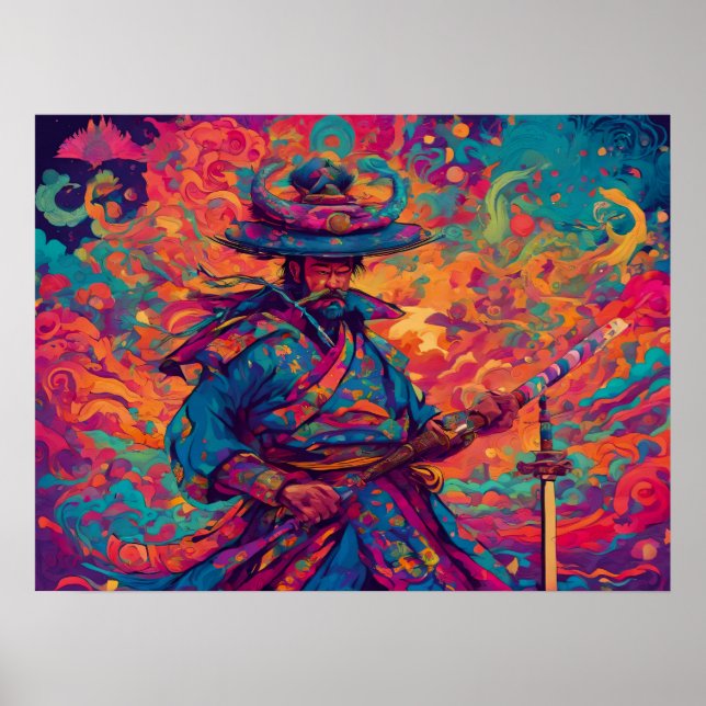 Affiche Code coloré : Samurai (Devant)