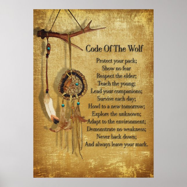 Affiche Code de l'affiche du loup (Devant)