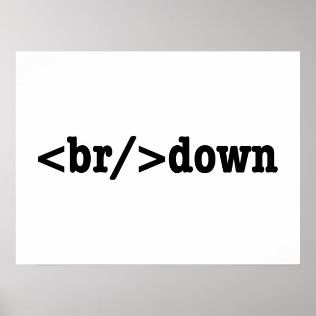 Affiche code HTML (Devant)