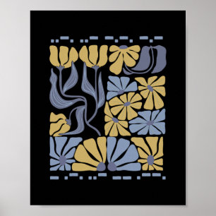 Affiche Code Morse 8647 Anti Trump subtil 86 47 Floral Boh