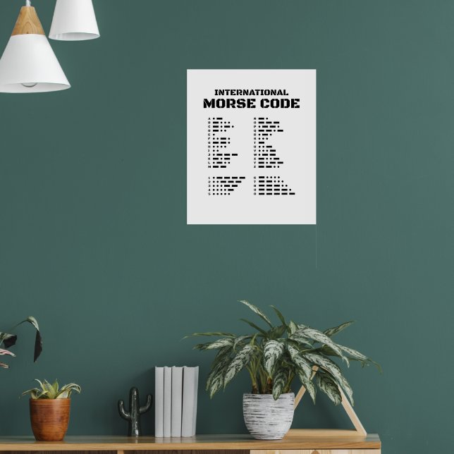 Affiche Code Morse International (Salon 1)