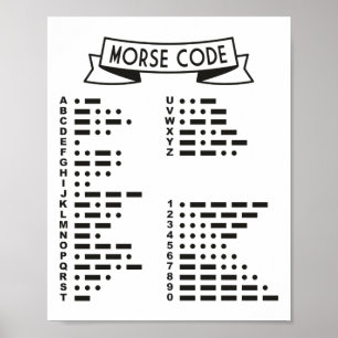 Affiche Code Morse International