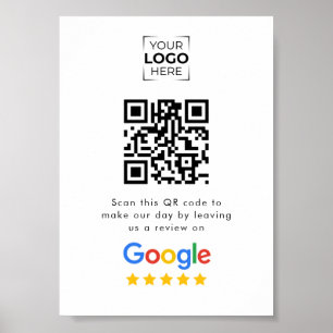 Affiche Code QR de révision Google Avis sur l'entreprise