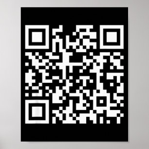 Affiche Code Qr Drôle N'Était Pas Une Petite Btch Citation
