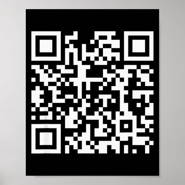 Affiche Code Qr Drôle N'Était Pas Une Petite Btch Citation (Devant)