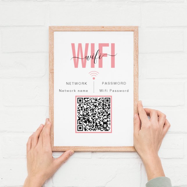 Affiche Code QR du mot de passe réseau WIFI (Créateur téléchargé)
