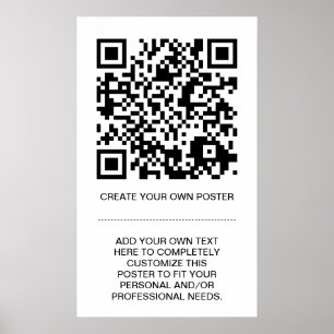 Affiche code QR personnalisable