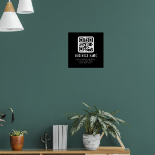 Affiche Code QR personnalisable & Conception de texte modi