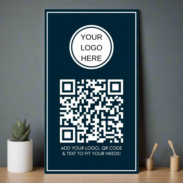 Affiche Code QR personnalisé Logo de l'entreprise Professi (Créateur téléchargé)