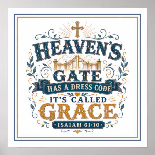 Affiche Code vestimentaire de la porte du ciel C'est appel