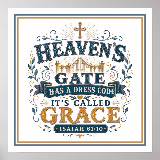 Affiche Code vestimentaire de la porte du ciel C'est appel (Devant)
