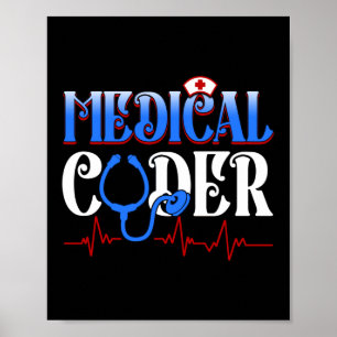 Affiche Coder Médicale Assurance-maladie Codage Médicale