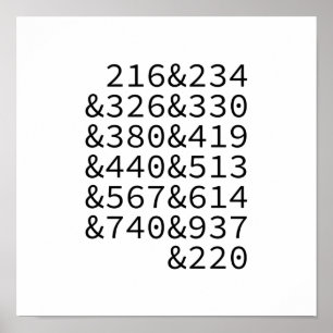 Affiche Codes régionaux Ohio