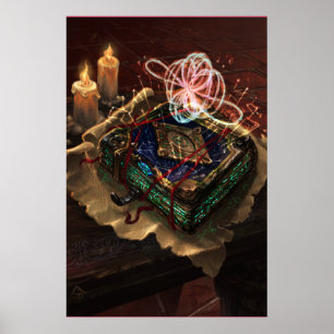 Affiche Codex Akasha - art fantastique ésotérique mystique