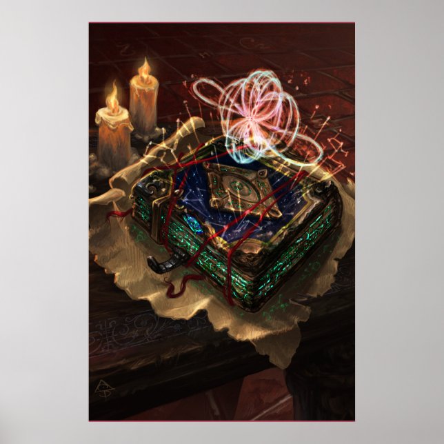 Affiche Codex Akasha - art fantastique ésotérique mystique (Devant)