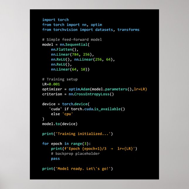 Affiche Coding Humor - Developer Logic and Tech Life (Devant)