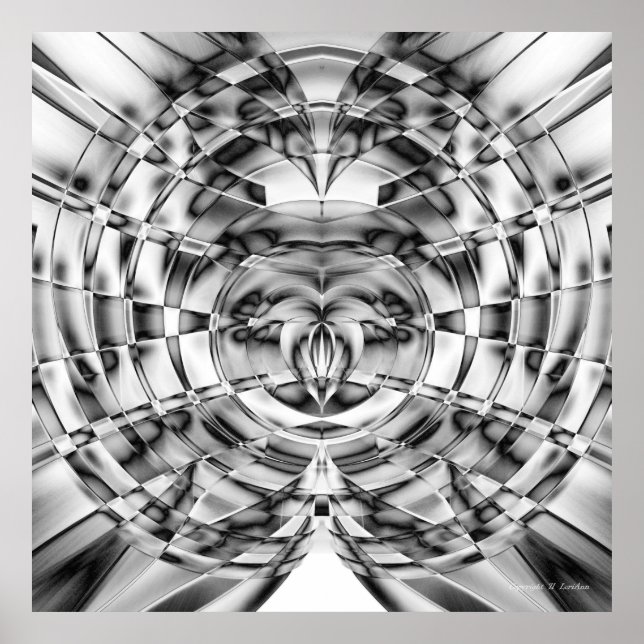 Affiche Coeur argenté (Devant)