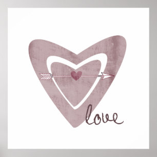 Affiche Coeur avec la flèche