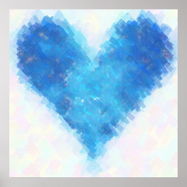Affiche Coeur bleu (Devant)