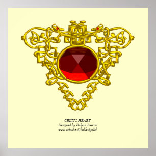 AFFICHE COEUR CELTIQUE