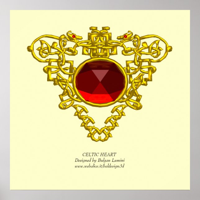 AFFICHE COEUR CELTIQUE (Devant)