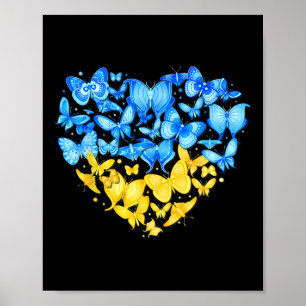 Affiche Cœur Cœur Ukraine Papillon Ukraine Tournesol 1