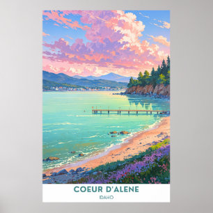 Affiche Coeur d'Alene, Idaho