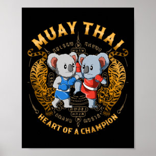 Affiche Cœur de champion - Kickboxing et Muay Thai Koa