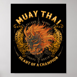 Affiche Cœur de champion - Kickboxing et Muay Thai Oni