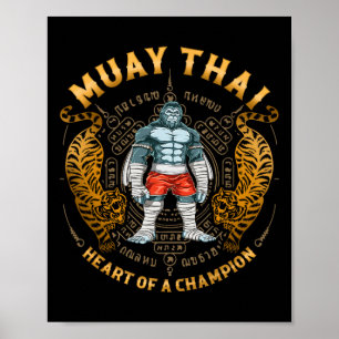 Affiche Cœur de champion - Kickboxing et Muay Thai Tra