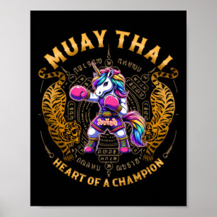 Affiche Cœur de champion - kickboxing et Muay Thai Uni