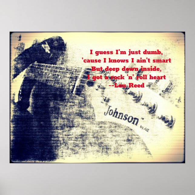 Affiche Coeur de rock et de roll (Devant)