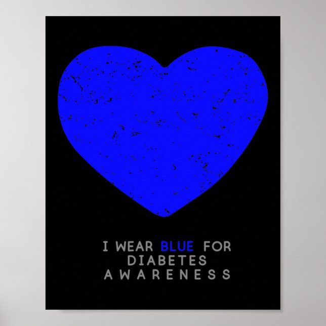 Affiche Coeur de sensibilisation au diabète (Devant)