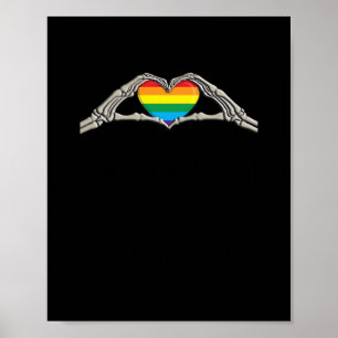 Affiche Coeur des mains osseuses actif