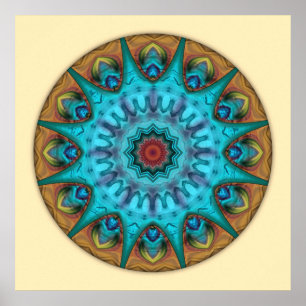 Affiche Coeur du mandala 6 de reddition