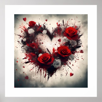 Affiche Coeur du Rose