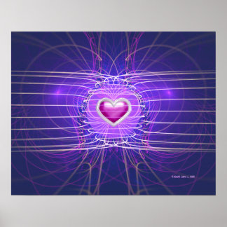 Affiche Coeur en cage (20x16)