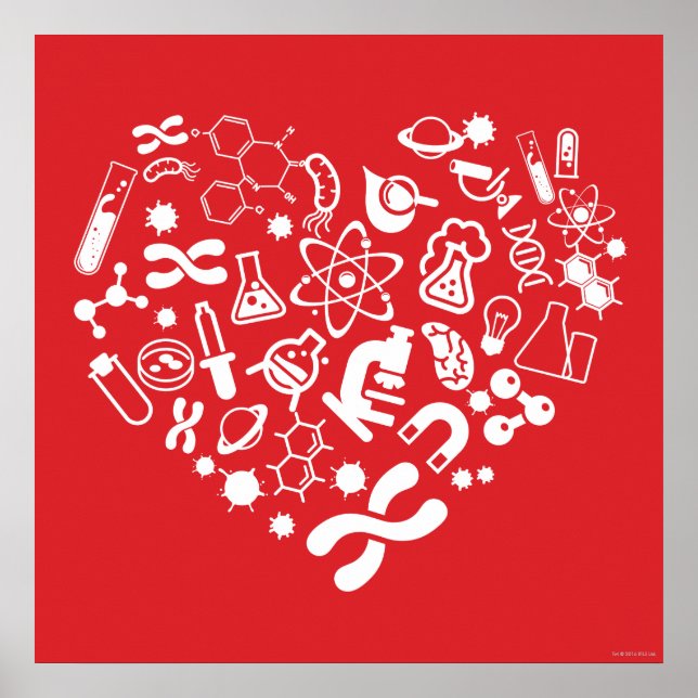 Affiche Coeur Espace Et Science (Devant)