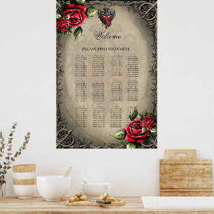 Affiche Coeur gothique élégant mais mystique