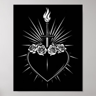 Affiche Coeur Immaculé De Marie Hommes Femmes Vierge Catho
