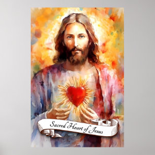 Affiche Coeur le plus sacré de Jésus
