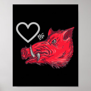 Affiche Coeur Les Cochons Graphique Nouveauté Aimer Le Bys