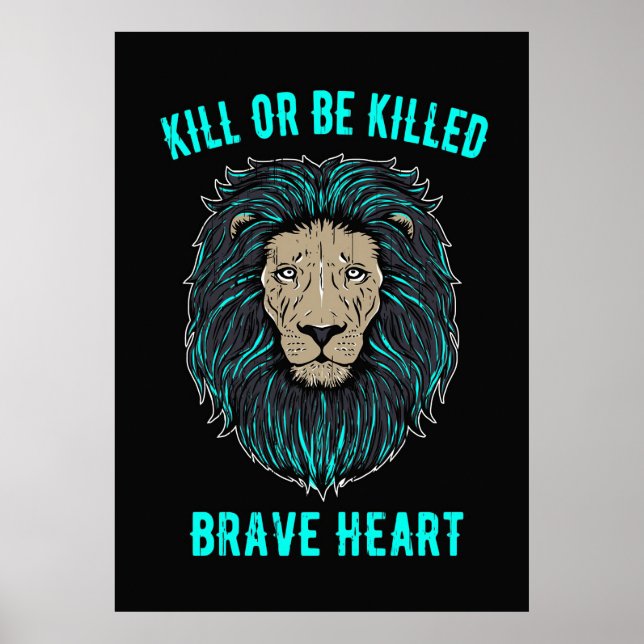 Affiche Coeur Lion brave (Devant)