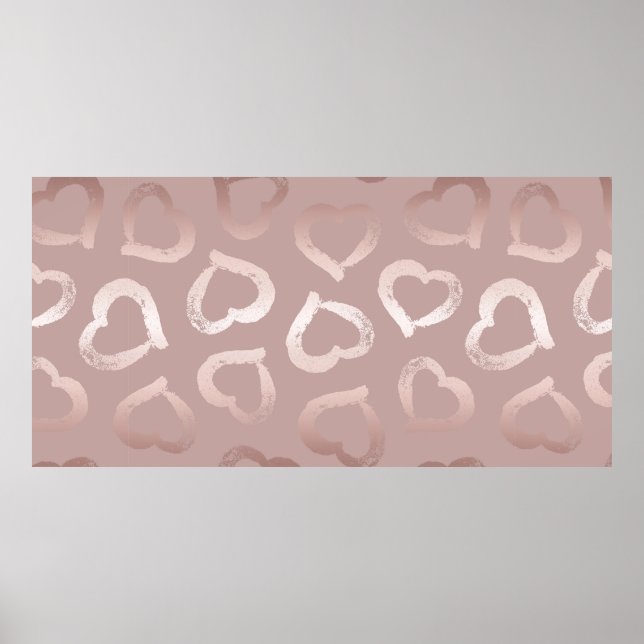 Affiche Coeur motif transparent (Devant)