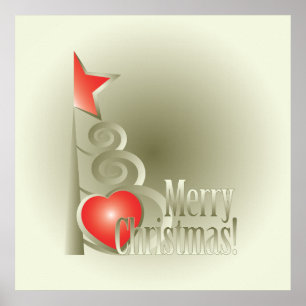 Affiche Coeur pour Noël