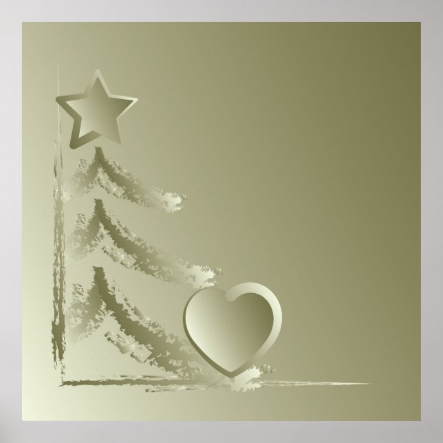 Affiche Coeur pour Noël (Devant)