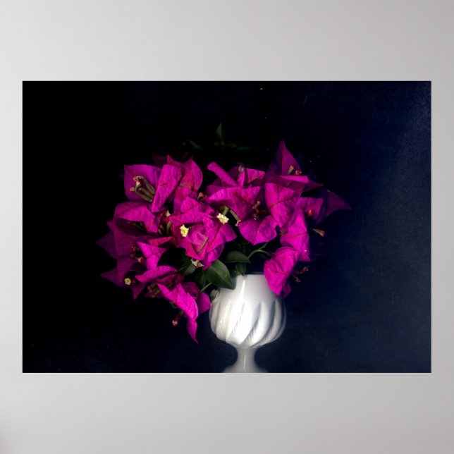 Affiche Cœur rose en noir (Devant)