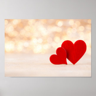 Affiche Coeur rouge.