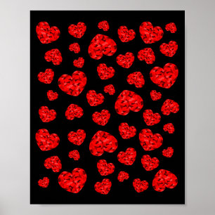 Affiche Cœur rouge de la Saint-Valentin